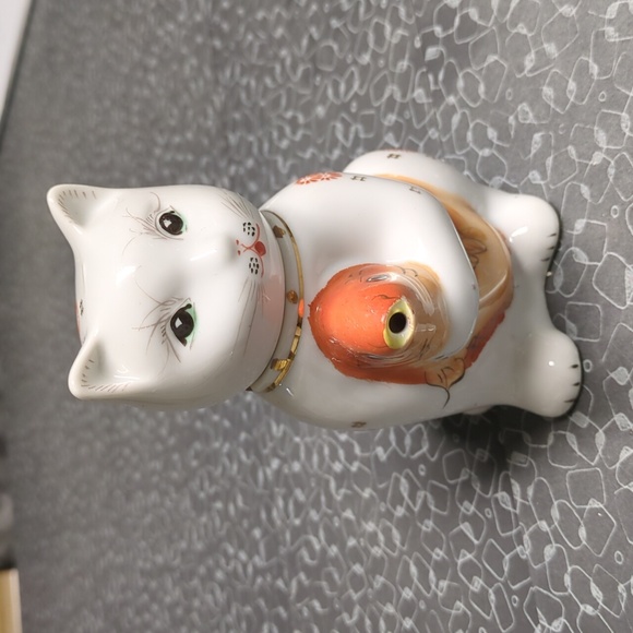 Vintage Porcelain Chinese Lucky Cat Teapot/Creamer - Picture 2 of 8
